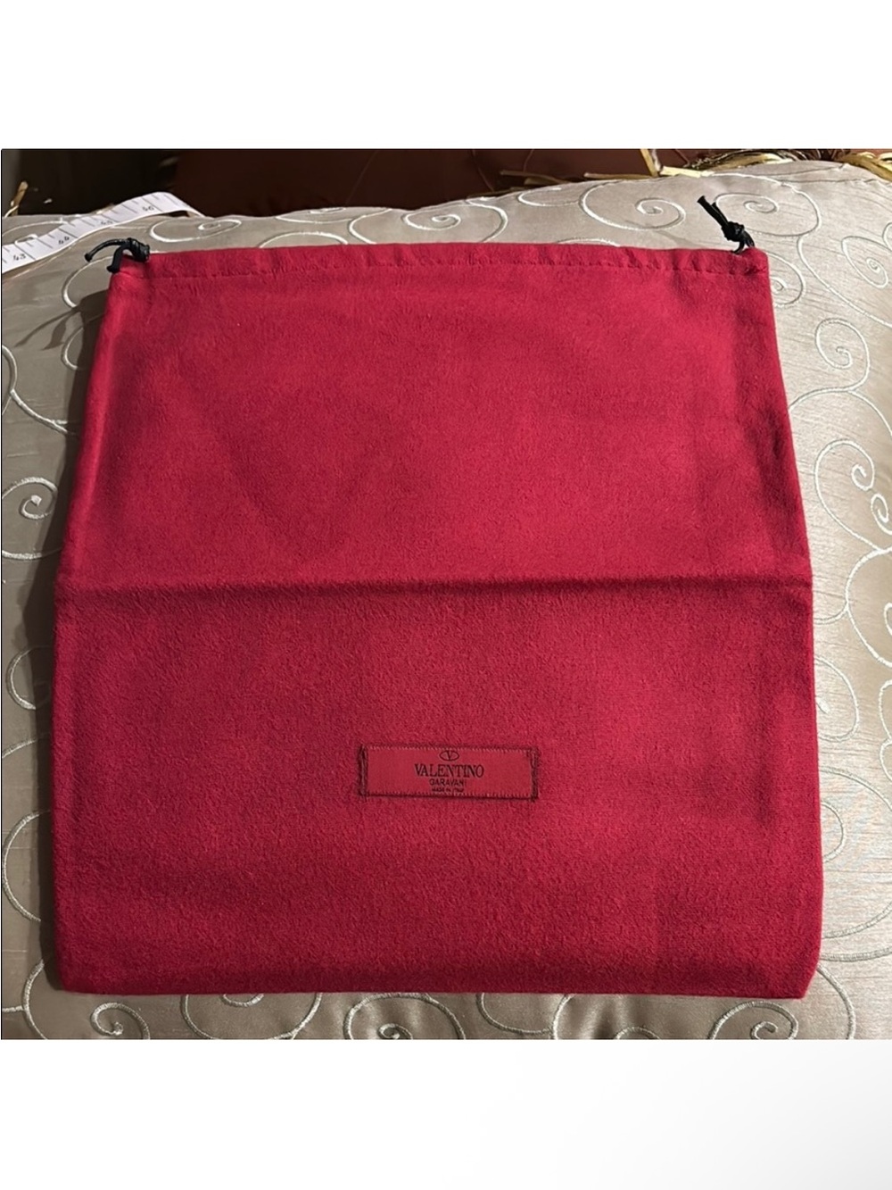 Valentino Garavani felt drawstring dust bag